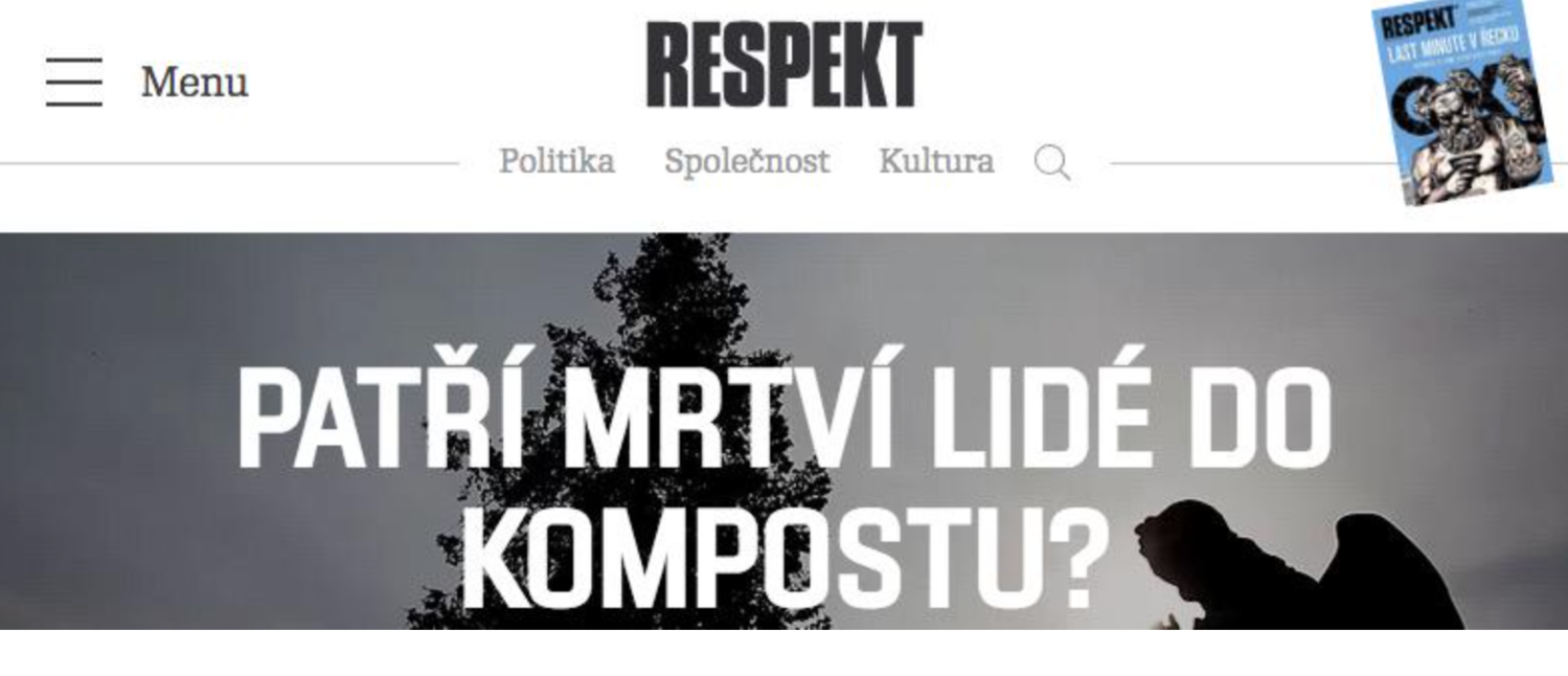 Náhled nové podoby webu Respektu (zdroj: redakce M&M).